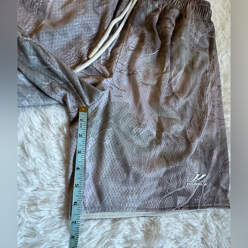 YoungLA Shorts Men’s Camo Athletic Boundle 2pcs XL x 6.5” Workout Gym - Picture 7 of 16